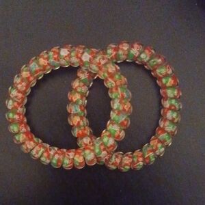 Colorful Spiral Scrunchies
